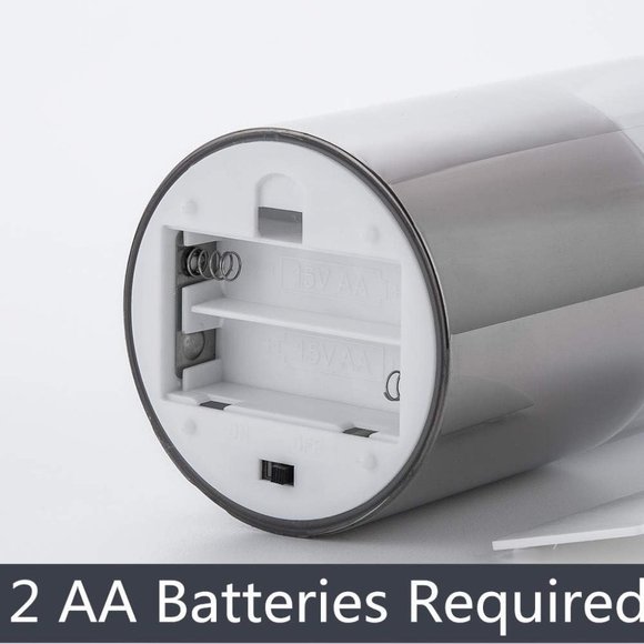 Grey Glass Flameless Candles with Remote Battery Operated Flickering LED - Picture 3 of 6